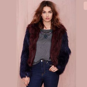 GLAMOROUS Faux Fur Cropped Coat